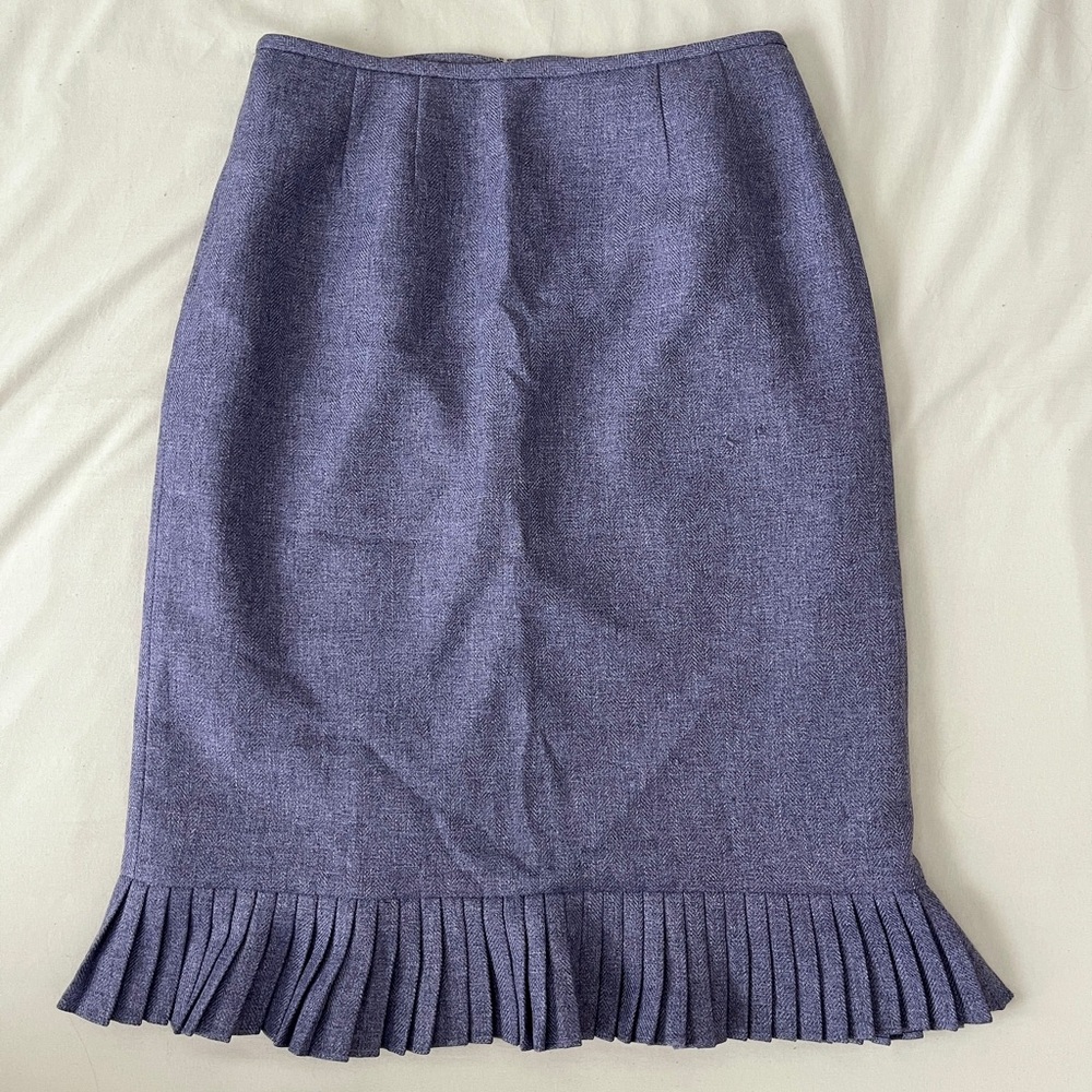 Office Siren Lavender Midi Pencil Skirt